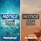 Signmission Clear Diesel OSHA Notice Sign, Plastic, 14in W x 10in L, 2PK OS-2PACK-NS-P-1014-L-10658 - alternate 4